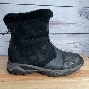 The North Face Women's 9.5M‎ Shoes Black 200g Insulated Zip Up Fur Lined Boots